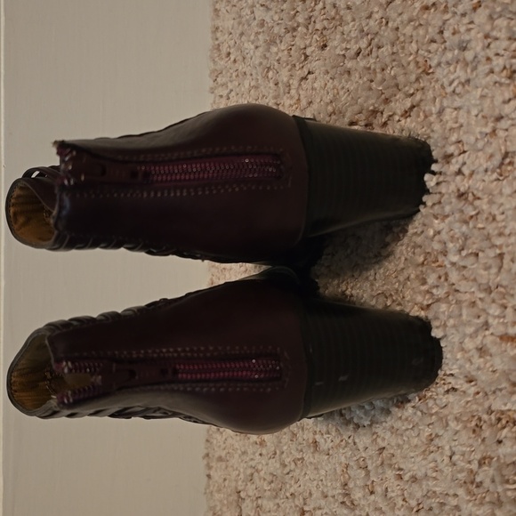 Women's Avenue Burgundy Cloudwalkers Ankle Boots Size 8.5W (0718) - Picture 6 of 11